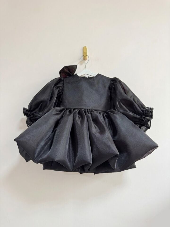 Karolin Balon Kollu Kız Çocuk Abiye Elbise