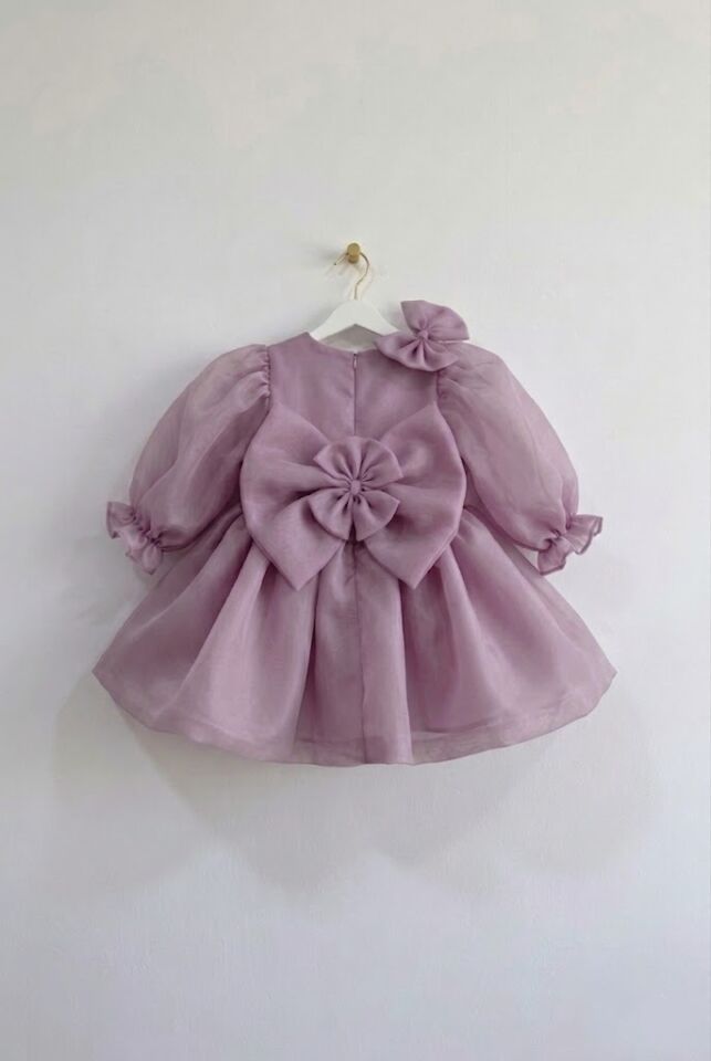 Karoliyn Balon Kollu Kız Çocuk Abiye Elbise